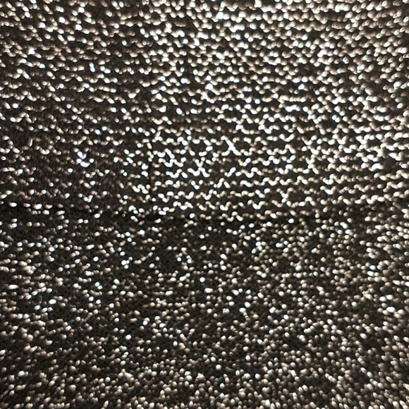 Silver Lame on Black Vintage Skirt & Top 70s 80's Metallic Knit Fun & USA Made - Picture 7 of 8